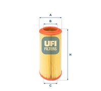 27.257.00 UFI Filtro aria per AUDI,SEAT,VW
