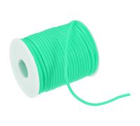 27,3 Yard Cordone in Gomma con Foro 1,5mm e Tubo Cavo 3mm, Verde Azzurro per