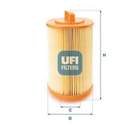 Filtro aria UFI 27.486.00 MERCEDES-BENZ CLASSE C (W203) C 180 Kompressor (203.04