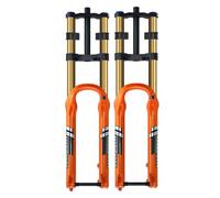 27,5 29 Pollici MTB Forcella Ammortizzata 1-1/8" Straight /Conique Forcella Ad Aria Corsa 180 Mm Doppia Corona XC/AM/DH Forcelle Anteriori Perno Passante Freno A Disco Smorzamento In Estensione(29in O