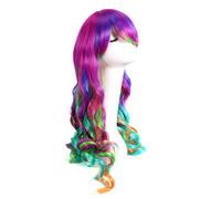 27 .5" Costumi Anime Parrucca Riccia Sfumata Parrucche Cosplay Colorate