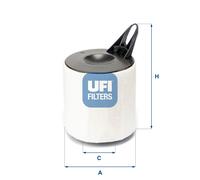 1 FILTRO ARIA UFI 2759500 27.595.00