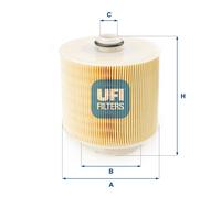 UFI 27.A54.00 Filtro aria