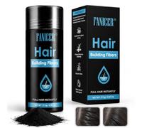 27.5g Fibre di Capelli, Polvere per Capelli in Fibra, Cheratina per il Diradamento dei Capelli, Per l'infoltimento dei Capelli, Copertura Radici e Volume Naturale, Capelli più Spessi (Nero)