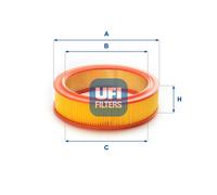 27.719.00 Filtro aria Ufi