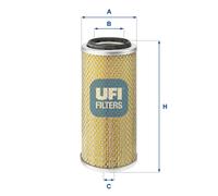 27.881.00 Filtro aria Ufi