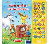 27-Button-Soundbuch - Mein großes Tierliederbuch - 27 bekannte Kinderlieder zum Mitsingen - Interaktives Buch für Kinder ab 3 Jahren