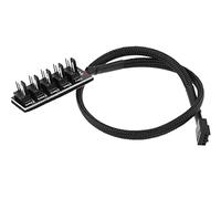 27 cm da 1 a 5 4 pin molex TX4 PWM. Fan processore Computer hub. Pc Case Chasi Chasis Cooler Power Extension Cable Splitter Adapter Controller(1in 5-bit line)
