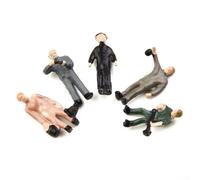 27 figure di treno modello per layout Diorama, scala 87 lavoratori per migliorare il paesaggio e le piattaforme della stazione