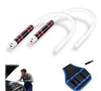 27" Flexible LED Flashlight Stick，Rechargeable Bendable Mechanic Light，Work Light with High-Lumen LED、3Brightness Modes，for Mechanics、Car Repairs、 Inspections&Tight Spaces Hard Reach Areas (White 2PC)