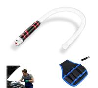 27" Flexible LED Flashlight Stick，Rechargeable Bendable Mechanic Light，Work Light with High-Lumen LED、3Brightness Modes，for Mechanics、Car Repairs、 Inspections&Tight Spaces Hard Reach Areas (White 1PC)