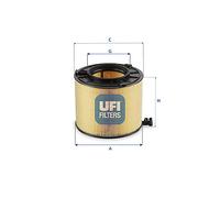 27.G11.00 UFI Filtro aria per AUDI