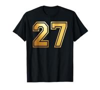 27 Numero Ventisette Sport di Squadra Grafica Varsity Matching Maglietta