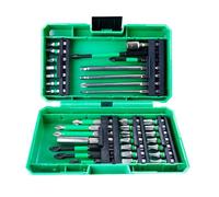 27 Piece Drill Bit Set, Impact Driver Bit Set, Magnetic Nut Driver, Compact Storage Case, Impact Screwdriver Bit Set for Wood, Metal and Cement (35 Pcs)