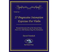 27 Progressive Intonation Exercises For Violin: Precisely Determine 68% of the Natural Notes, From 1st to 10th Position, Using Five Mechanisms.