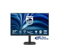 Philips Monitor 27B2U3601 da 27 pollici QHD, 120 Hz, IPS, regolazione dell'altezza, Adaptive Sync., 1 ms MPRT (2560 x 1440, HDMI 1x 2.0, DP 1x 1.4, HUB USB) nero/rosso