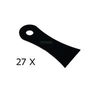 27 X Coltelli Scaricanti, Set per Cramer Cara 38, 99.5.2020 - Acciaio HQ