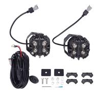 270° LED Pod Lights 25440LM White Amber DRL Cube Work Lamp For Off Road ATV UTV