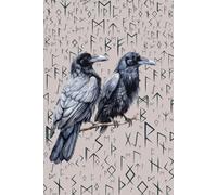 270 pages Norse runes, Hugin and Munin Notebook, journal , diary