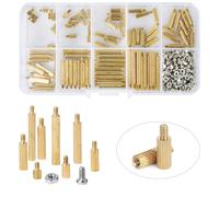 270 Pezzi Kit Assortito M2, Distanziale Esagonale Ottone, Maschio e Femmina, Vite a Filettato, Pilastro per PCB Scheda Madre, M2 Distanziale Esagonale in Ottone