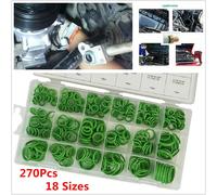 270 Pezzi Metrico Gomma O Anello Rondella Assortimento Kit Guarnizione Auto