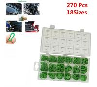 270 Pezzi Metrico Gomma O Anello Rondella Assortimento Kit Guarnizione Auto