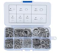 270 Pezzi Rondella di Sicurezza Dentata Interne, Rondelle di Bloccaggio M3/M4/M5/M6/M8/M10/M12 Acciaio Inox, Rondelle di Fissaggio Blocco a Stella