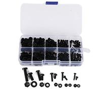 270 Pz/Scatola M2 M2.5 M3 M4 M5 Plastica Nylon Viti Dadi Rondelle Assortimento Kit con Scatola di Immagazzinaggio Vite Bulloni di Isolamento Antiruggine (Set di viti in nylon