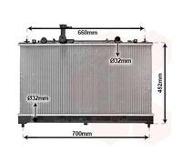 27002164 VAN WEZEL Radiatore, Raffreddamento motore per MAZDA