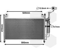 27005236 VAN WEZEL Condensatore, Climatizzatore per MAZDA