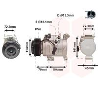 VAN WEZEL 2701K702 Compressore aria condizionata