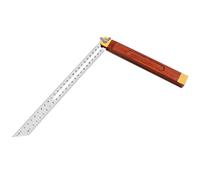 270MM Righello Quadrato In Legno Con Manico,Regolabile Carpentieri Quadrato,Angolo Di Arresto In Acciaio Inox,Falsa Squadra Da Falegname Angolo,Per Falegnami,Ingegneri,Lavorazione Del Legno,Kiuiom