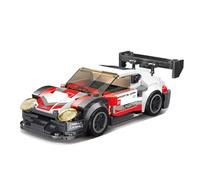 271 pezzi Giocattolo con mattoncini per costruire una supercar rossa, set educativo per bambini composto da piccoli pezzi. Modello di auto giocattolo da esposizione, soprammobile da scrivania