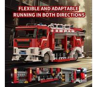 2713PCS Fuoco Rescue Veicolo Building Blocks Doppia Testa di Guida Città di Salvataggio Acqua Spray Modello di Auto Mattoni Giocattoli Per Bambini Regali di Festa Fire Turck