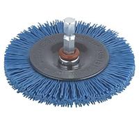2726000 Spazzola ruota 75 mm Montaggio: 1/4", V esagonale: filo L: 10 mm WOLF...
