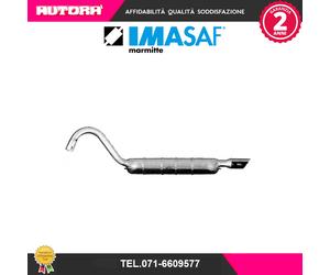 274607 Silenziatore posteriore adatto a Fiat 124 Spider (MARCA-IMASAF)..
