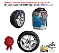 SET CALZE DA NEVE CATENE PER AUTO-SUV OMOLOGATE EN 16662-1 XS-S-M-L-XL-XXL