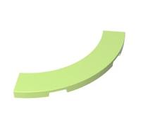 27507 Piastrella circolare 4x4 curva, maccheroni 50Pezzi GDS-1276, compatibile con mattoncini Lego, colore: verde chiaro 326