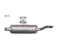 275607 4241982 MARMITTA SILENZIATORE TERMINALE FIAT 125 SPECIAL -72