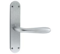 Cremonese Goccia Maniglia Per Balcone Finestra Mezza Impugnatura Cromo Sat
