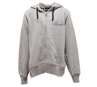 2779V felpa bimba GIRL DIADORA grey full zip vintage effect sweatshirt