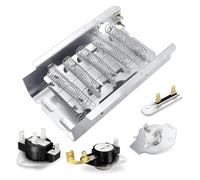 279838 Elemento riscaldante dell'asciugatrice, compatibile con Whirlpool, compatibile con Kenmore 3392519 3977393 Fusibile termico e 3387134 3977767 Termostato dell'asciugatrice AP309425
