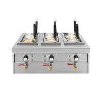 27L Commercial Cooker Pasta Elettrica 2500W Con 6 Cestini, Acciaio Inox 201, Temperatura Regolabile 86-230°F, Per Ristoranti, Food Trucks, Snack Bar e Caffetterie