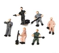 27pcs HO Scala Modello Persone Figure 1:87 Operai Ferroviari Miniature di Plastica per Treno Layout Scene Diorama Stili Casuali