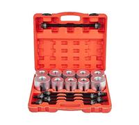 27pcs Kit manicotto universale for pressa e estrazione Strumento di inserimento for la rimozione del cuscinetto della boccola principale dell'auto for la manutenzione automatica della riparazione dell