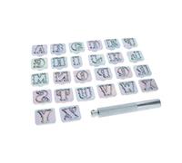 27pcs / Set Letter A ~ Z Punch Set per artigianato in pelle Strumenti fai da te