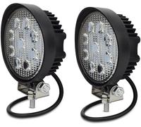 27w 11.4cm Rotondo 9 LED 12v/24v Lavoro Luci X2 Faretto Fascio Lampada 4wd SUV