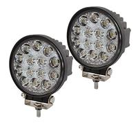 27W 4.3INCH LED WORK LIGHT 2565LM LED LUCE LAMPADA FARO DA LAVORO FARETTO AUTO BARCA FUORISTRADA CAMION TRATTORI VEICOLI INDUSTRIALI SUV ATV UTE DC 12V 24V (2 pezzo)