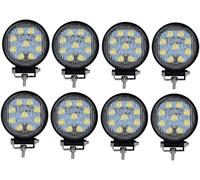 27W LED Work Luce 10.2cm Pois Fascio Guida DRL 8X Lampade Offroad Camion Atv SUV