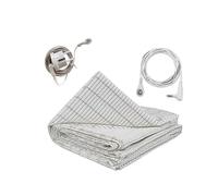 27x52Inch Grounding Sheet Conductive Silver Fiber Material Skin Friendly and Comfortable Enhance Sleep Quality EU PLUG -X